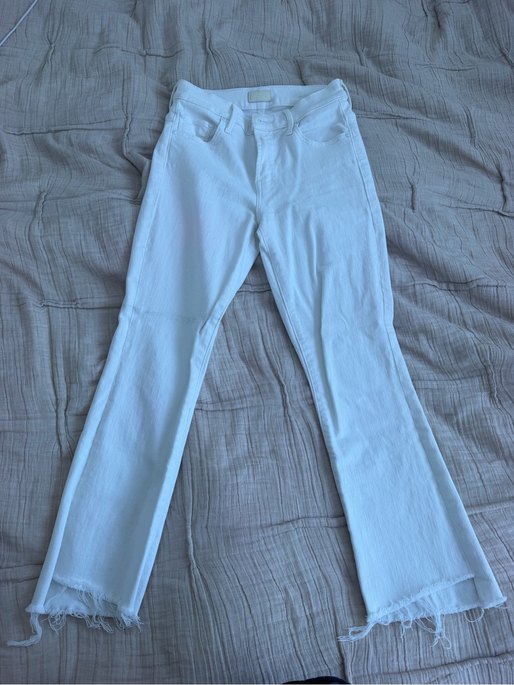 LIL MOTHER Women's White Flare Jeans -